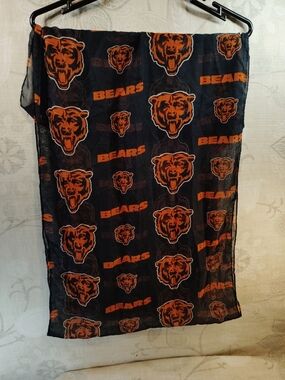 Chicago Bears Logo Lightweight Women's Fan Scarf in Navy & Orange